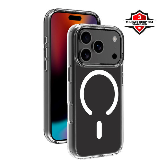 X2O iPhone 17 Pro Mag Clear Cover - MagSafe Kompatibel - Gennemsigtig