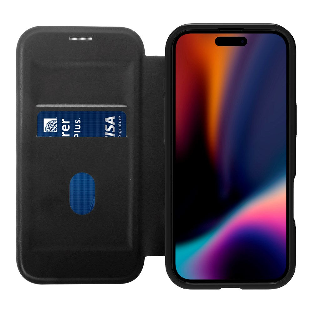 X2O iPhone Air Mag Wallet Flip Cover m. Kortholder- Sort