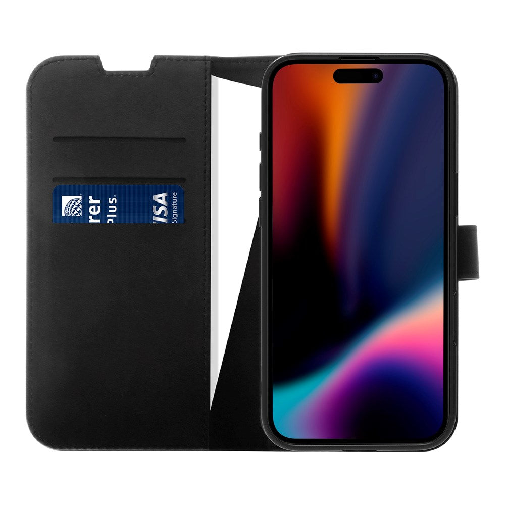 X2O iPhone Air Classic Wallet Flip Cover - Kortholder & Ståfunktion - Sort
