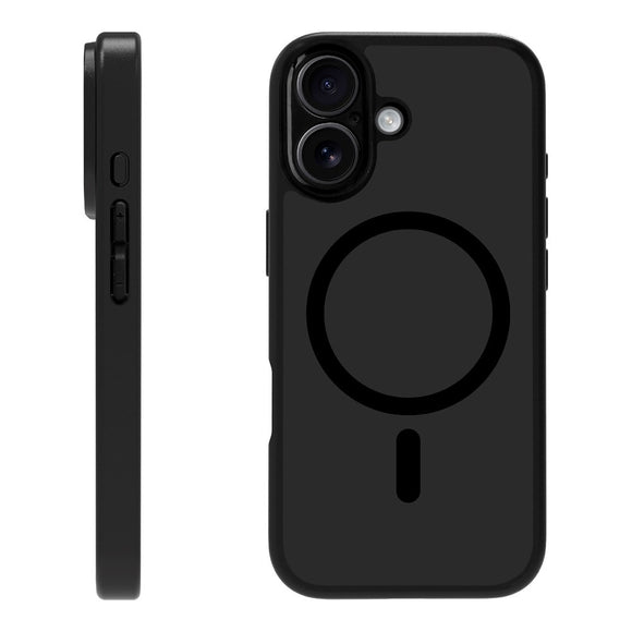 X2O iPhone 17 Mag Frosted Cover - MagSafe Kompatibel - Mat Sort