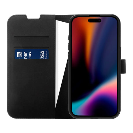 X2O iPhone 17 Classic Wallet Flip Cover - Kortholder & Ståfunktion - Sort