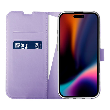 X2O iPhone 17 Classic Wallet Flip Cover - Kortholder & Ståfunktion - Lilla