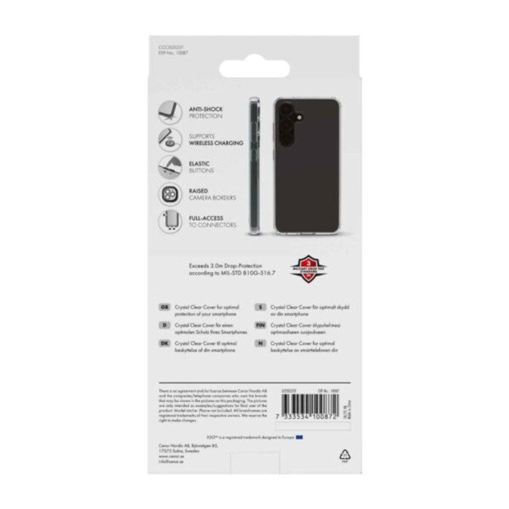 Samsung Galaxy S25 X2O Crystal Clear Hybrid Cover - Gennemsigtig