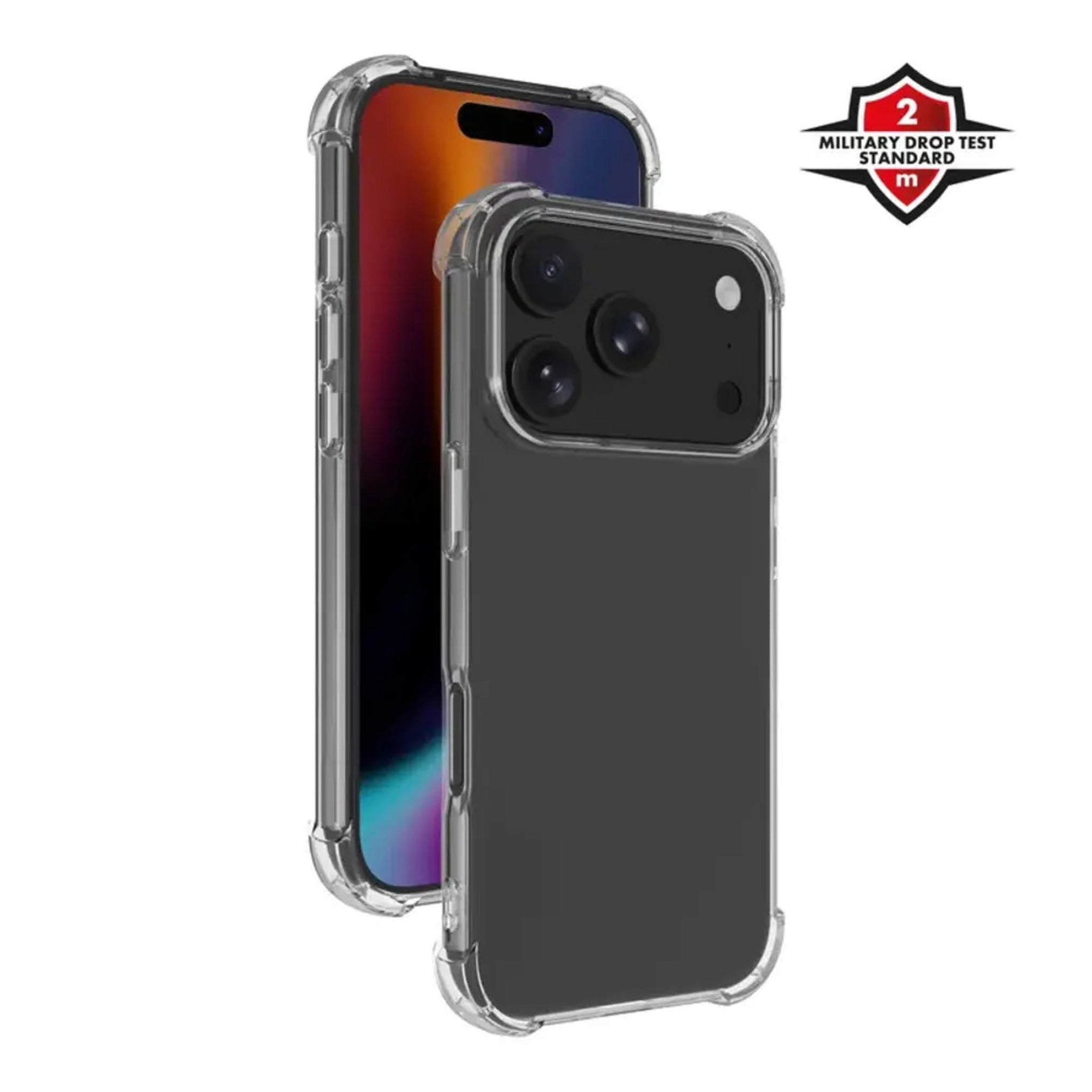 iPhone 18 Pro / 17 Pro X2O Anti-Shock Cover - Gennemsigtig