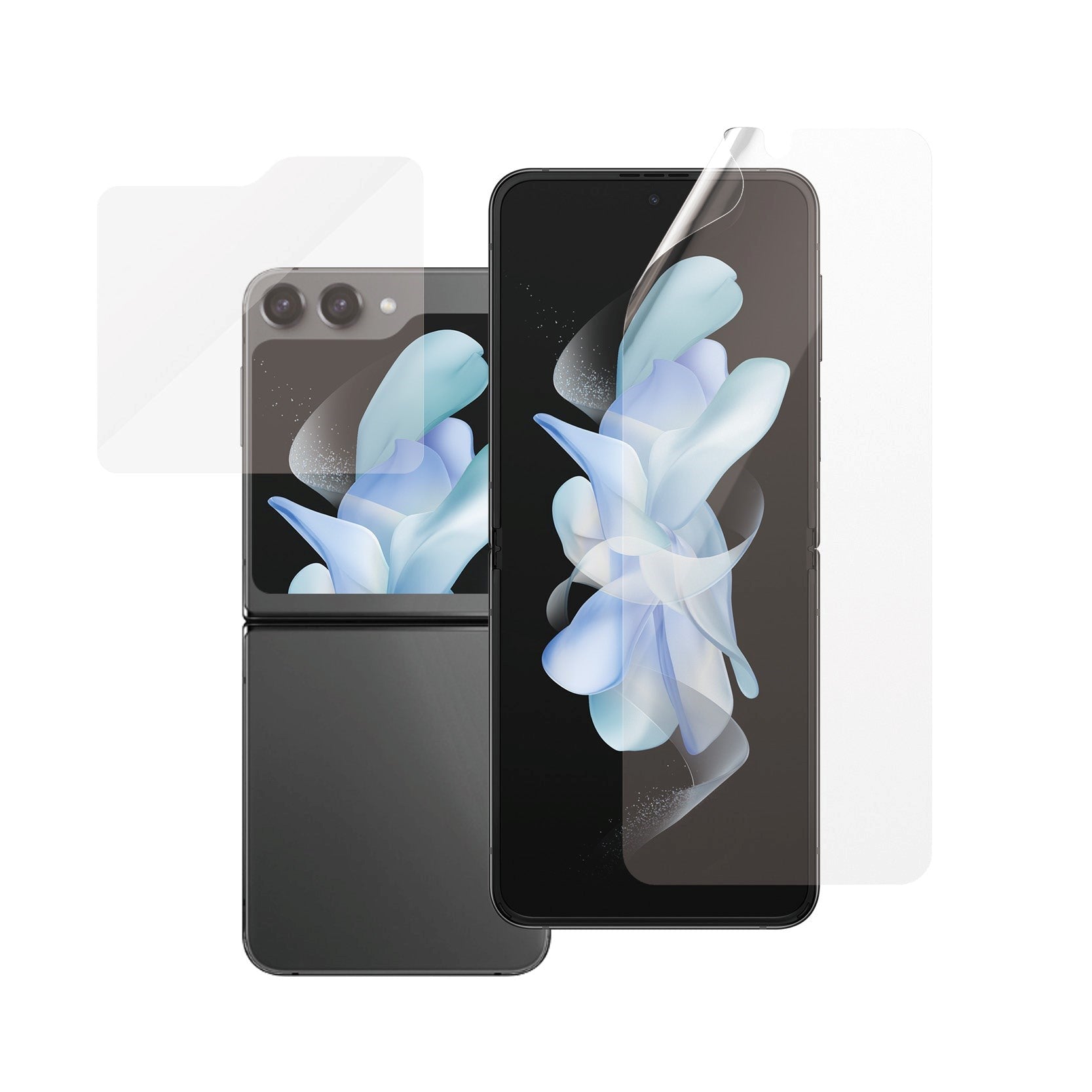 Samsung Galaxy Z Flip5 (5G) PanzerGlass FlipFoldFlex Skærmbeskyttelse - Platinum Strength - Gennemsigtig