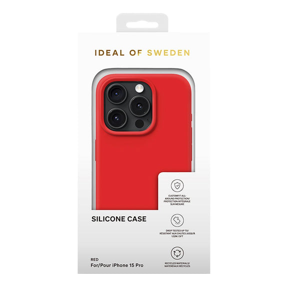iDeal Of Sweden iPhone 15 Pro Silicone Case - Red