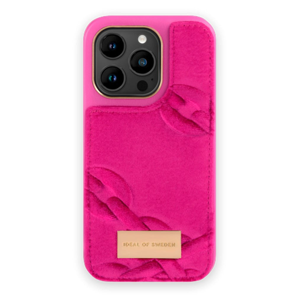 Ideal Of Sweden iPhone 14 Pro Fashion Case Atelier - Velour Hyper Pink (DEMO)