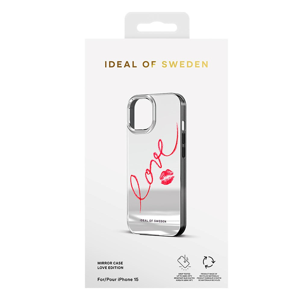 iDeal Of Sweden iPhone 15 Mirror Case - Love Edition