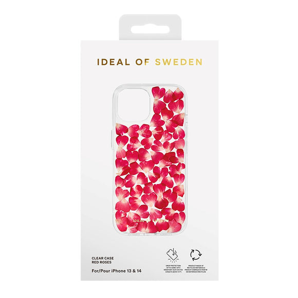 iDeal Of Sweden iPhone 14 / 13 Clear Case - Red Roses