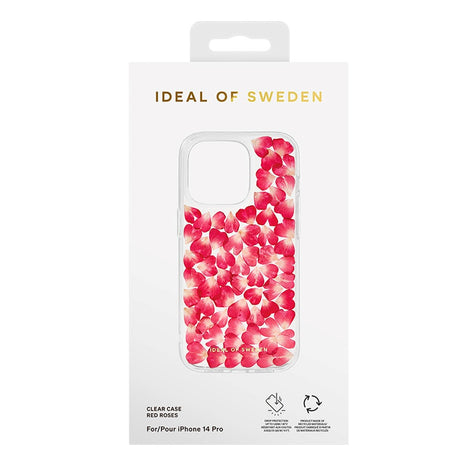 iDeal Of Sweden iPhone 14 Pro Clear Case - Red Roses