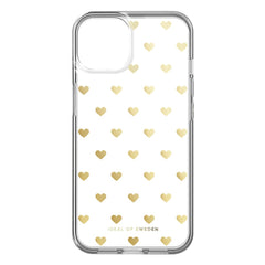 iDeal Of Sweden iPhone 14 / 13 Clear Case - Golden Hearts