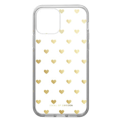 iDeal Of Sweden iPhone 12 / 12 Pro Clear Case - Golden Hearts