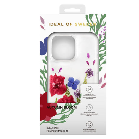 iDeal Of Sweden iPhone 15 Clear Case - Autumn Bloom
