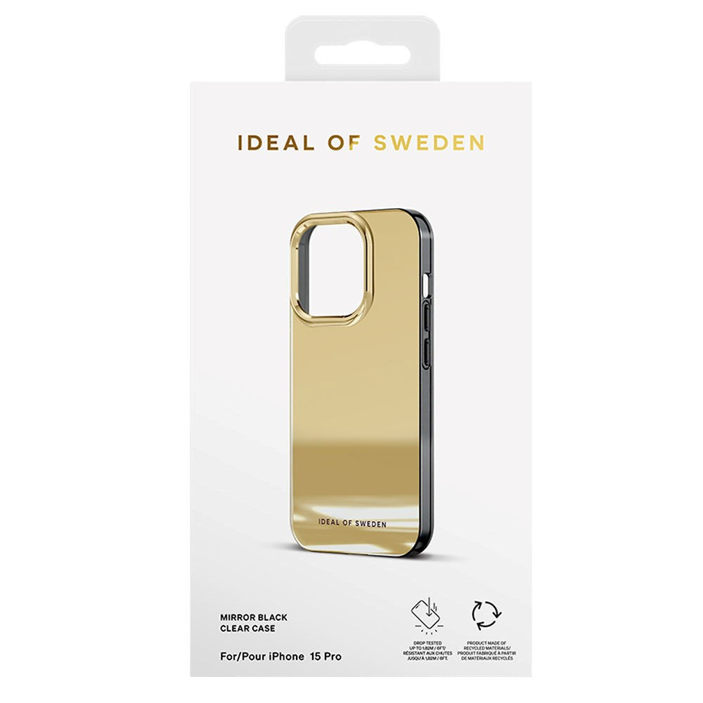 iDeal Of Sweden iPhone 15 Pro Mirror Case - Mirror Gold