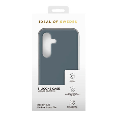 iDeal Of Sweden Samsung Galaxy S24 / S25 Silicone Case - MagSafe Kompatibel - Midnight Blue