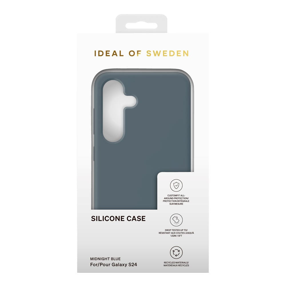 iDeal Of Sweden Samsung Galaxy S24 Silicone Case - Midnight Blue