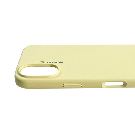 Nudient Base Silicone iPhone 16 Cover - Pale Yellow