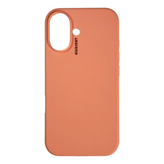 Nudient Base Silicone iPhone 16 Cover - Peach Orange