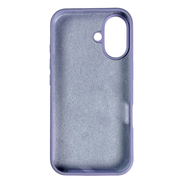 Nudient Base Silicone iPhone 16 Cover - Soft Purple