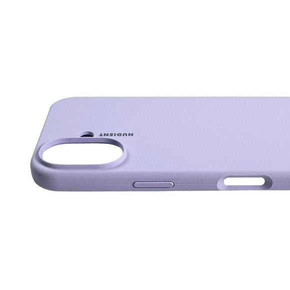 Nudient Base Silicone iPhone 16 Cover - Soft Purple