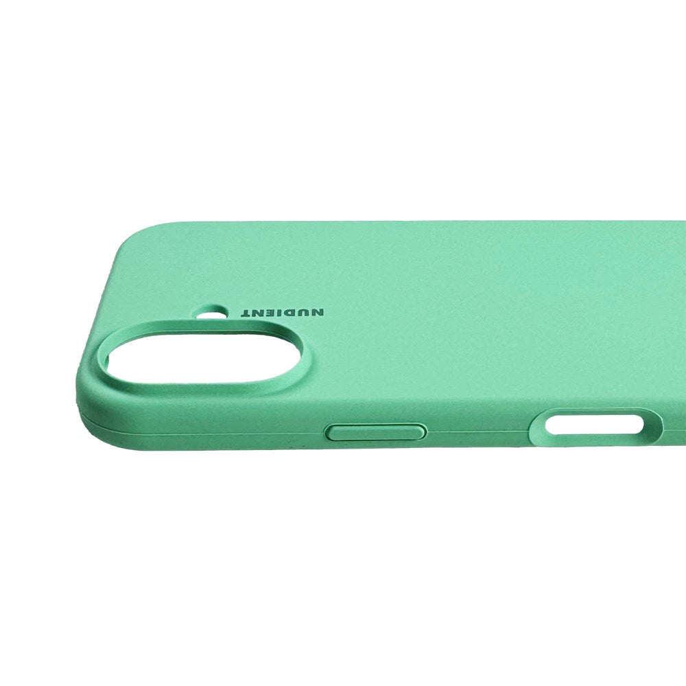 Nudient Base Silicone iPhone 16 Cover - Mint Green