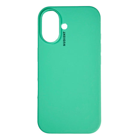 Nudient Base Silicone iPhone 16 Cover - Mint Green