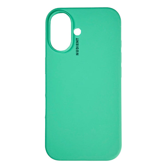 Nudient Base Silicone iPhone 16 Cover - Mint Green
