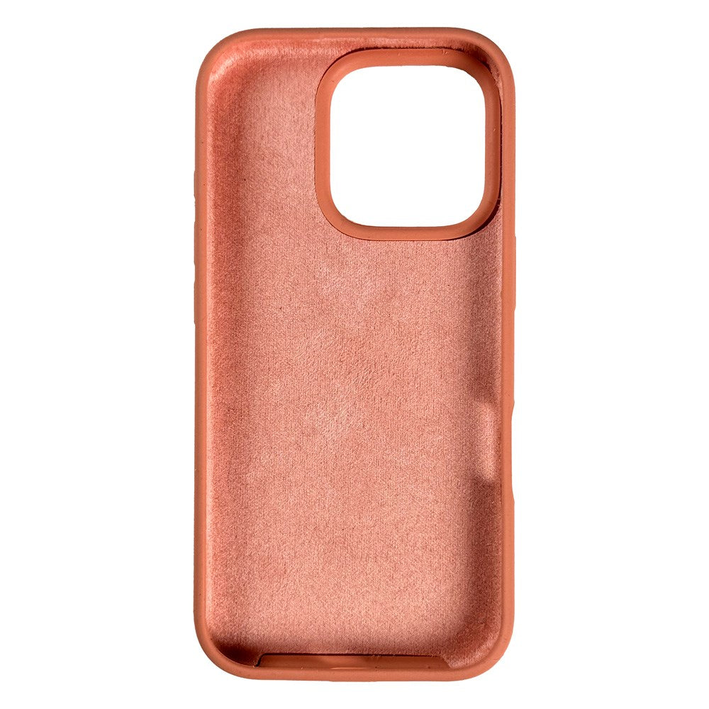 Nudient Base Silicone iPhone 16 Pro Cover - Peach Orange