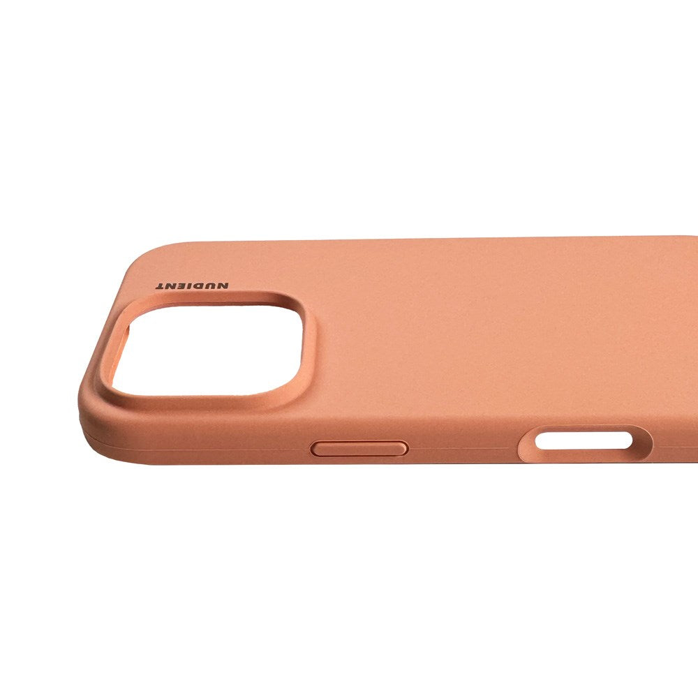 Nudient Base Silicone iPhone 16 Pro Cover - Peach Orange