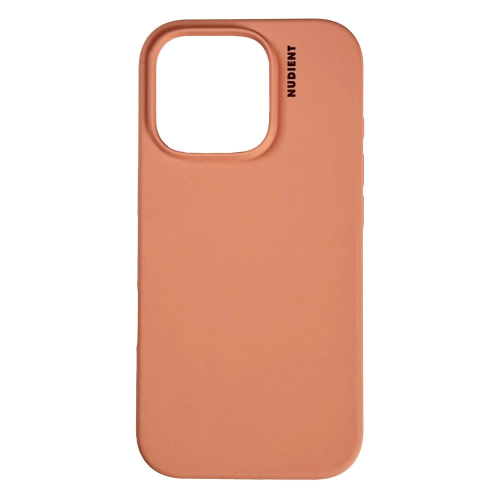 Nudient Base Silicone iPhone 16 Pro Cover - Peach Orange