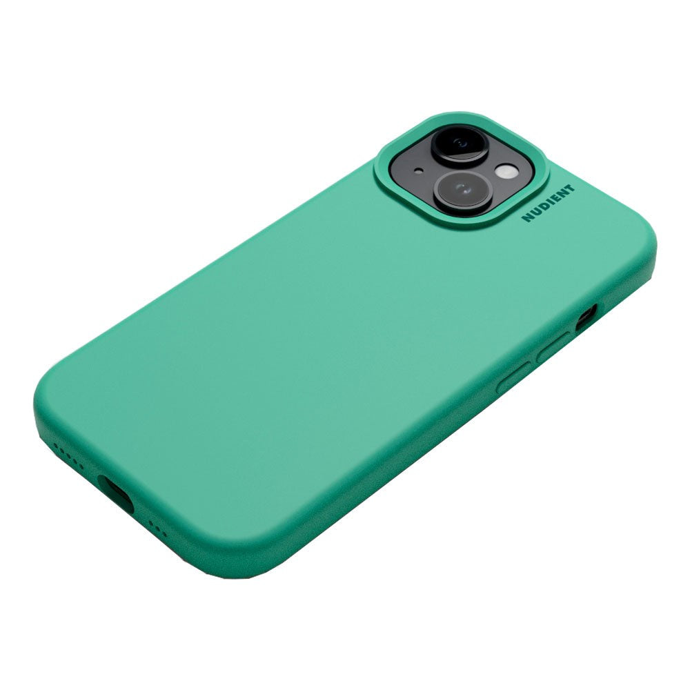 Nudient Base Silicone iPhone 15 Cover - Mintgreen