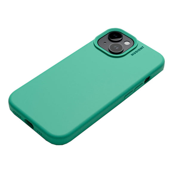 Nudient Base Silicone iPhone 15 Cover - Mintgreen