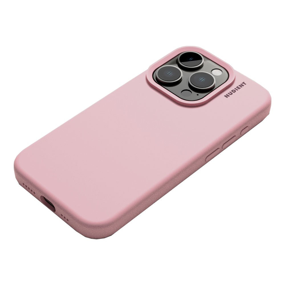 Nudient Base Silicone iPhone 15 Pro Cover - Baby Pink