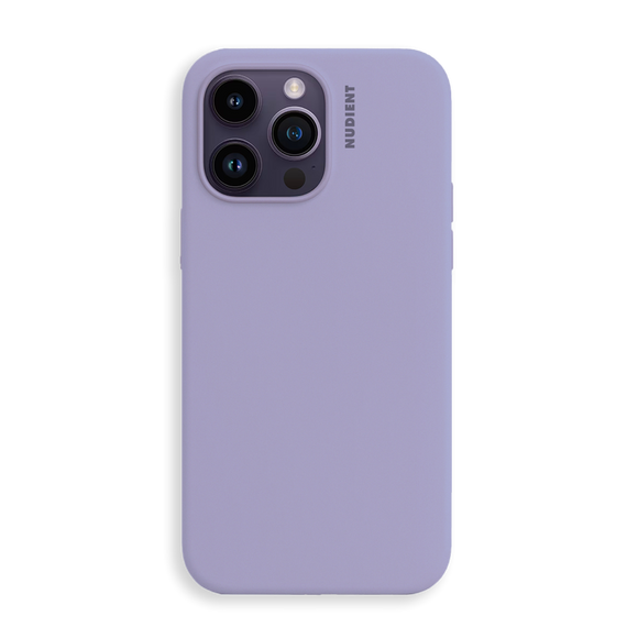 Nudient Base Silicone iPhone 14 Pro Cover - Soft Purple