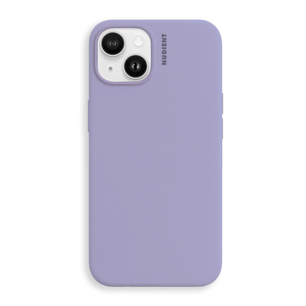 Nudient Base Silicone iPhone 14 Cover - Soft Purple