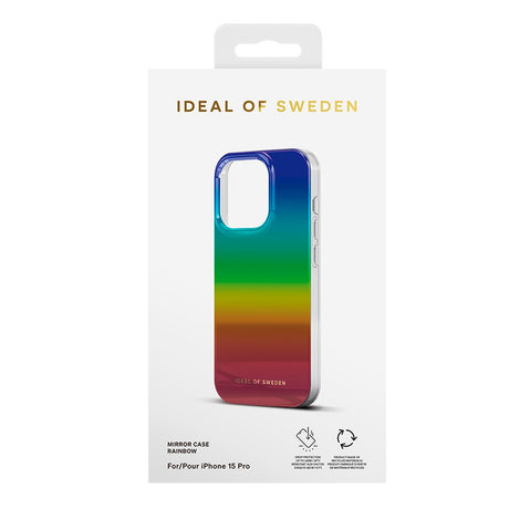 iDeal Of Sweden iPhone 15 Pro Mirror Case - Rainbow