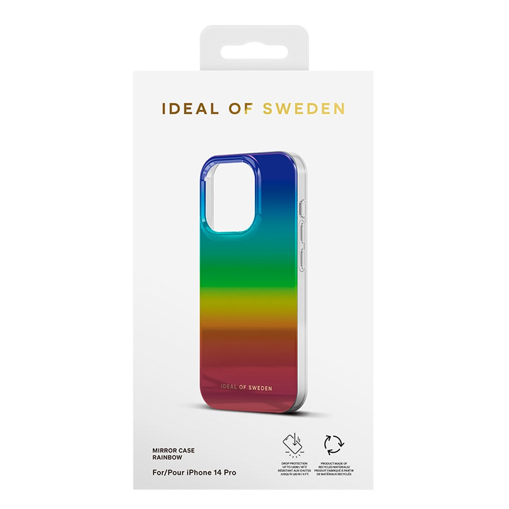 iDeal Of Sweden iPhone 14 Pro Mirror Case - Rainbow