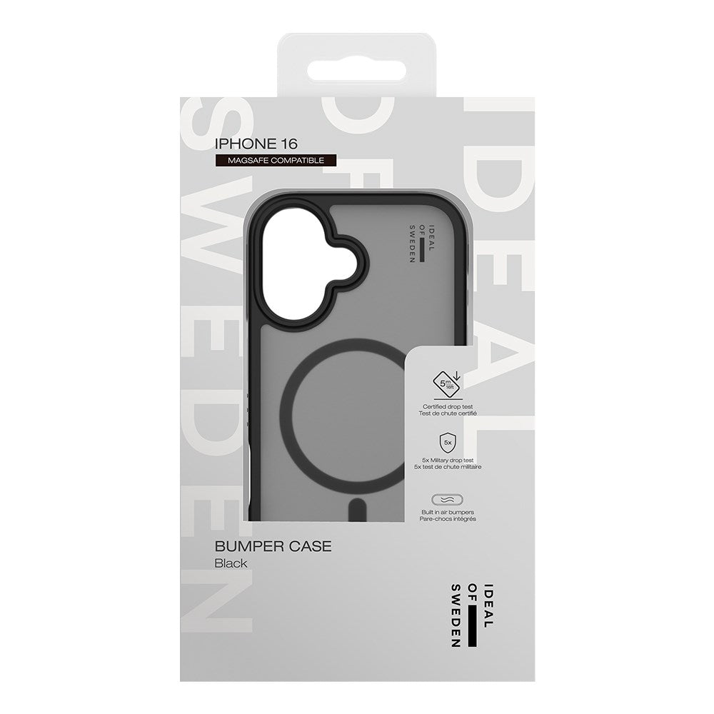 iDeal Of Sweden iPhone 16 Ideal Bumper Case - MagSafe Kompatibel - Black