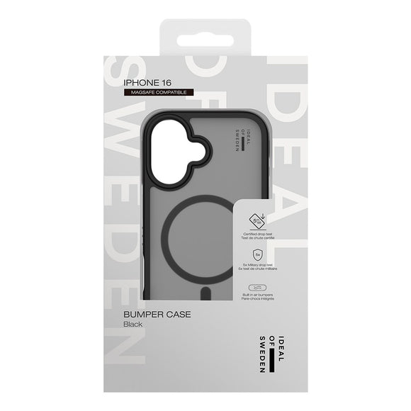 iDeal Of Sweden iPhone 16 Ideal Bumper Case - MagSafe Kompatibel - Black