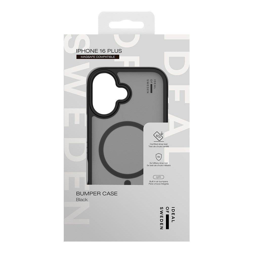 iDeal Of Sweden iPhone 16 Plus Ideal Bumper Case - MagSafe Kompatibel - Black