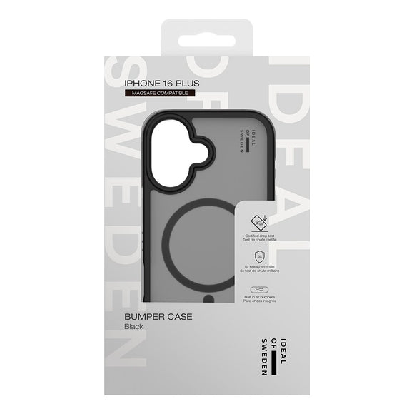 iDeal Of Sweden iPhone 16 Plus Ideal Bumper Case - MagSafe Kompatibel - Black