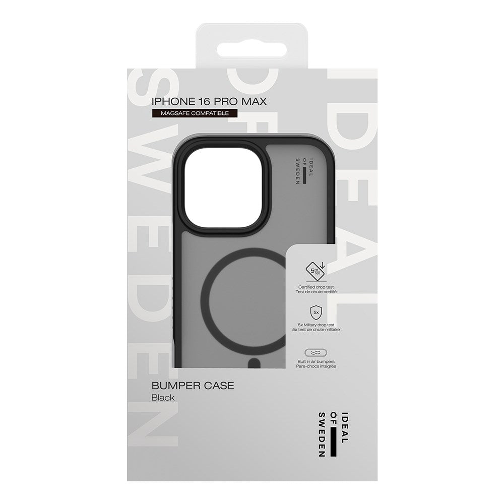 iDeal Of Sweden iPhone 16 Pro Max Ideal Bumper Case - MagSafe Kompatibel - Black
