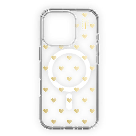 iDeal Of Sweden iPhone 16 Pro Clear Case - MagSafe Kompatibel - Golden Hearts