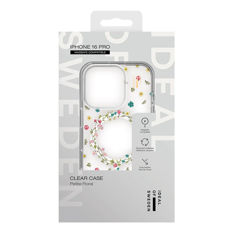 iDeal Of Sweden iPhone 16 Pro Clear Case - MagSafe Kompatibel - Petite Floral