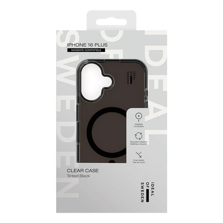 iDeal Of Sweden iPhone 16 Plus Clear Case - MagSafe Kompatibel - Tinted Black