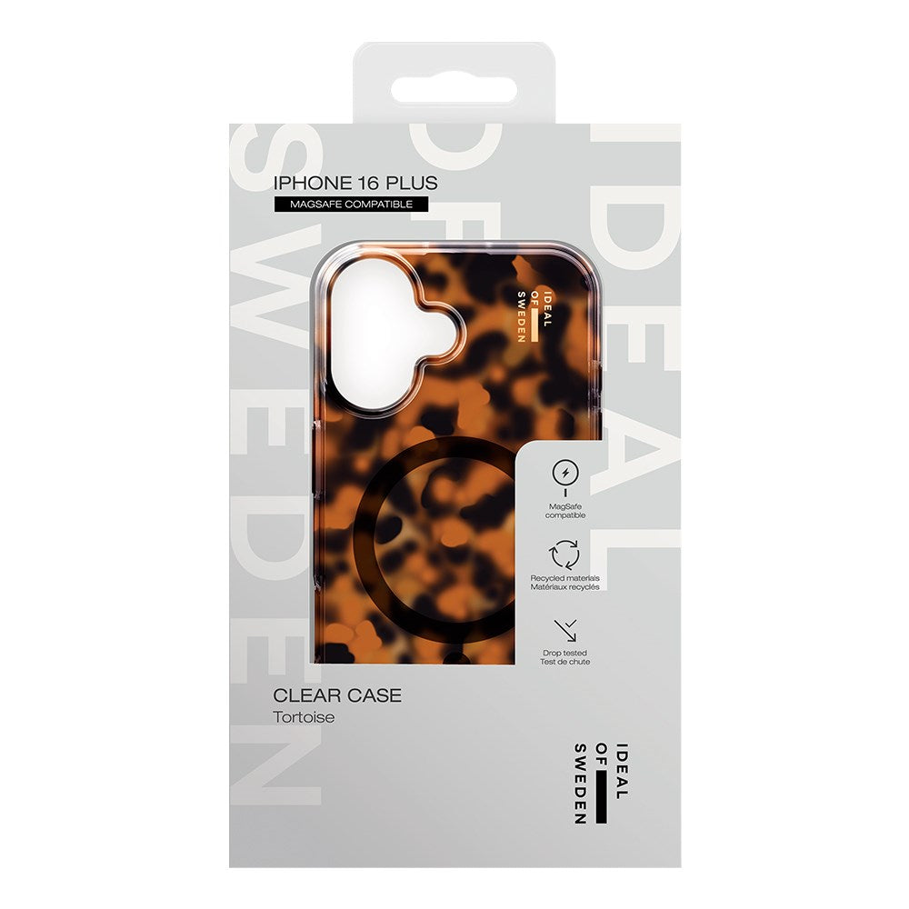 iDeal Of Sweden iPhone 16 Plus Clear Case - MagSafe Kompatibel - Tortoise