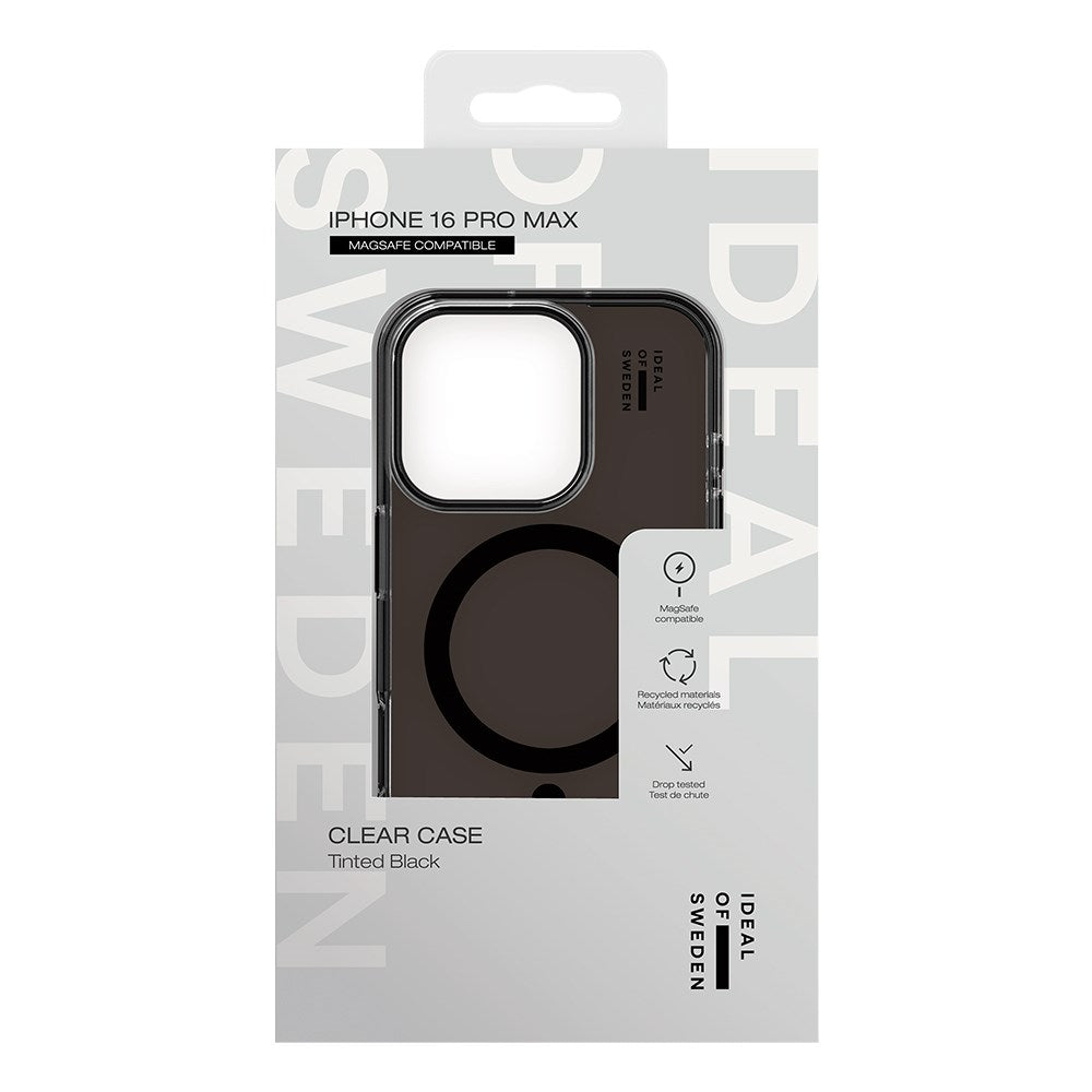 iDeal Of Sweden iPhone 16 Pro Max Clear Case - MagSafe Kompatibel - Tinted Black