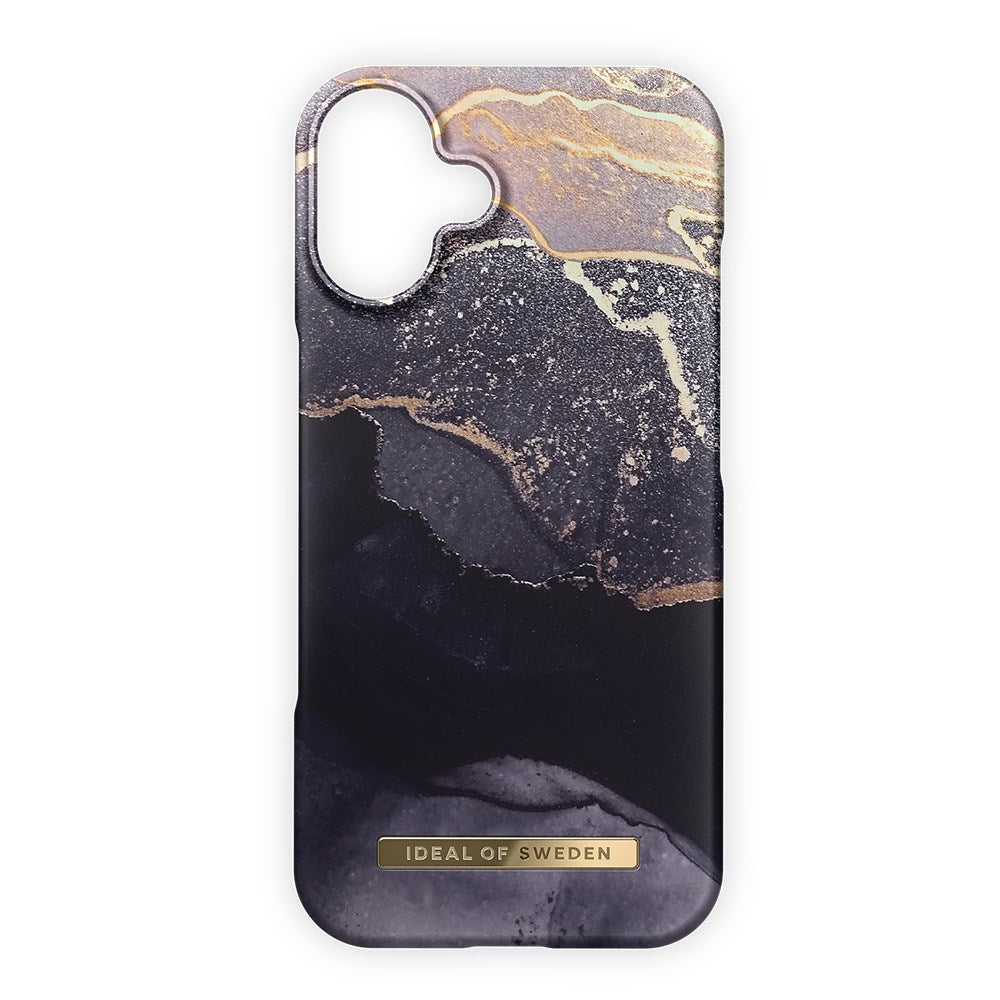 iDeal Of Sweden iPhone 16 Fashion Case - MagSafe Kompatibel - Golden Twilight Marble