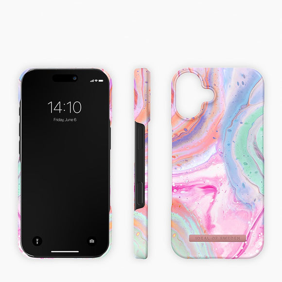 iDeal Of Sweden iPhone 16 Fashion Case - MagSafe Kompatibel - Pastel Marble