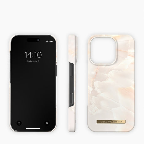 iDeal Of Sweden iPhone 16 Pro Fashion Case - MagSafe Kompatibel - Rose Pearl Marble